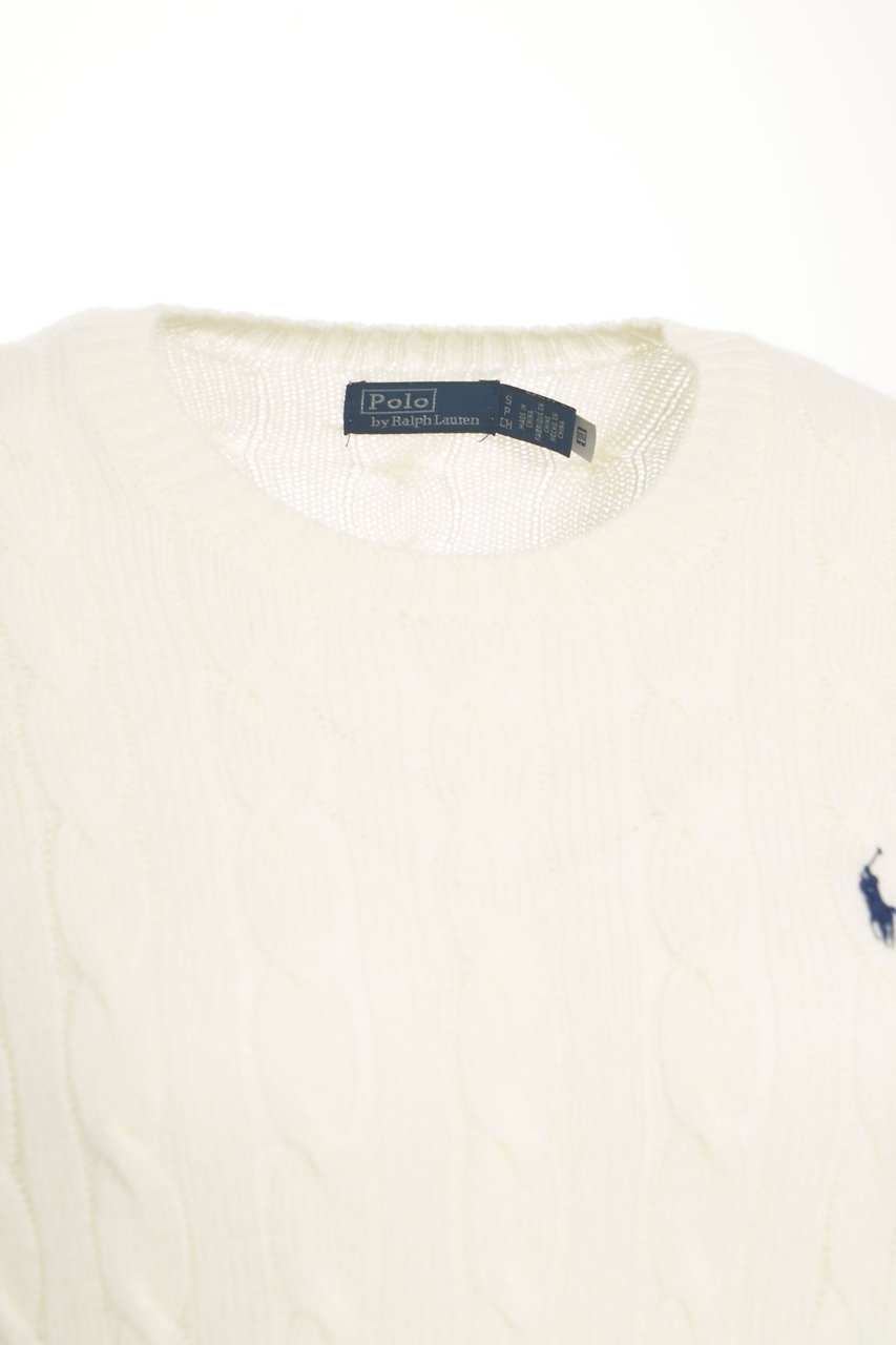 Ralph Lauren Cable Knit Sweater Wit