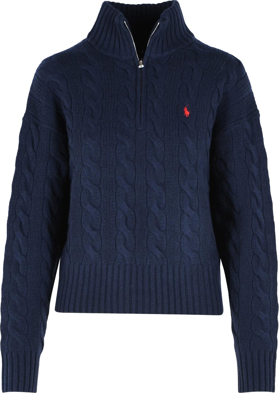 Ralph Lauren Classic Half Zip Cable Hunter Navy Navy