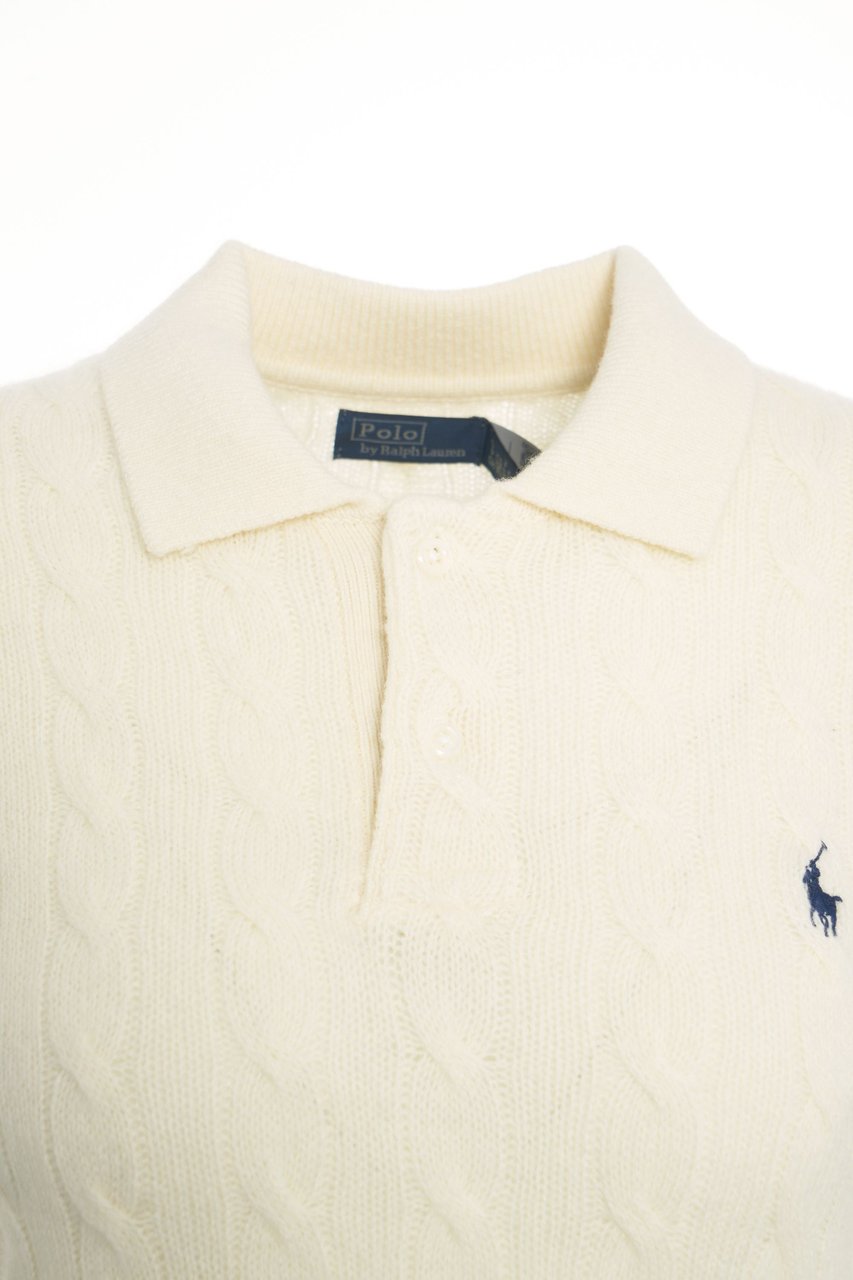 Ralph Lauren Knit polo with logo embroidery Wit