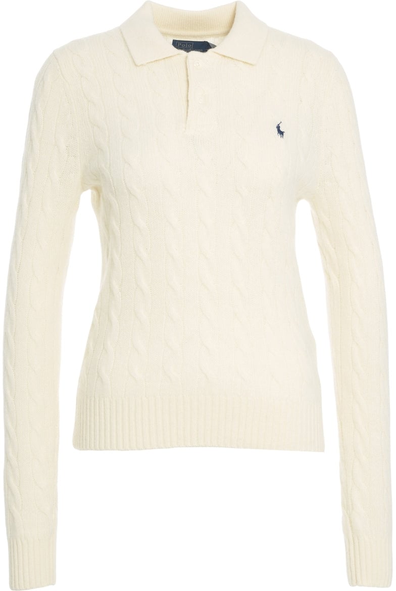 Ralph Lauren Knit polo with logo embroidery Wit
