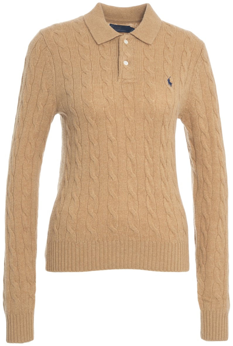 Ralph Lauren Maglione a trecce Beige