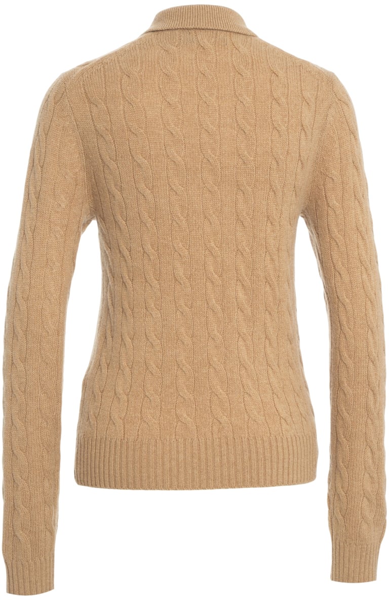 Ralph Lauren Maglione a trecce Beige