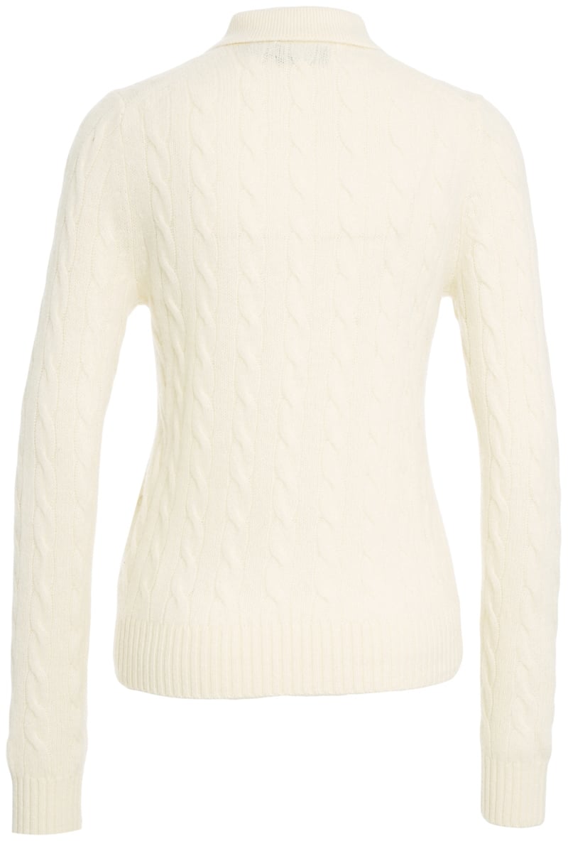 Ralph Lauren Polo in maglia con ricamo logo Wit