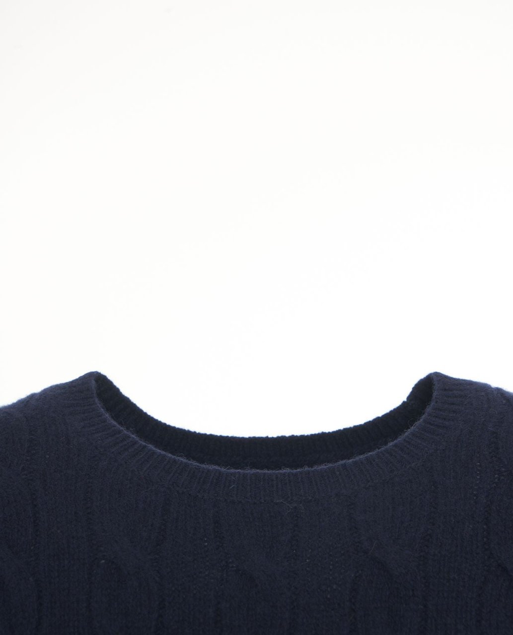 Ralph Lauren Knit top with cable knit pattern Blauw