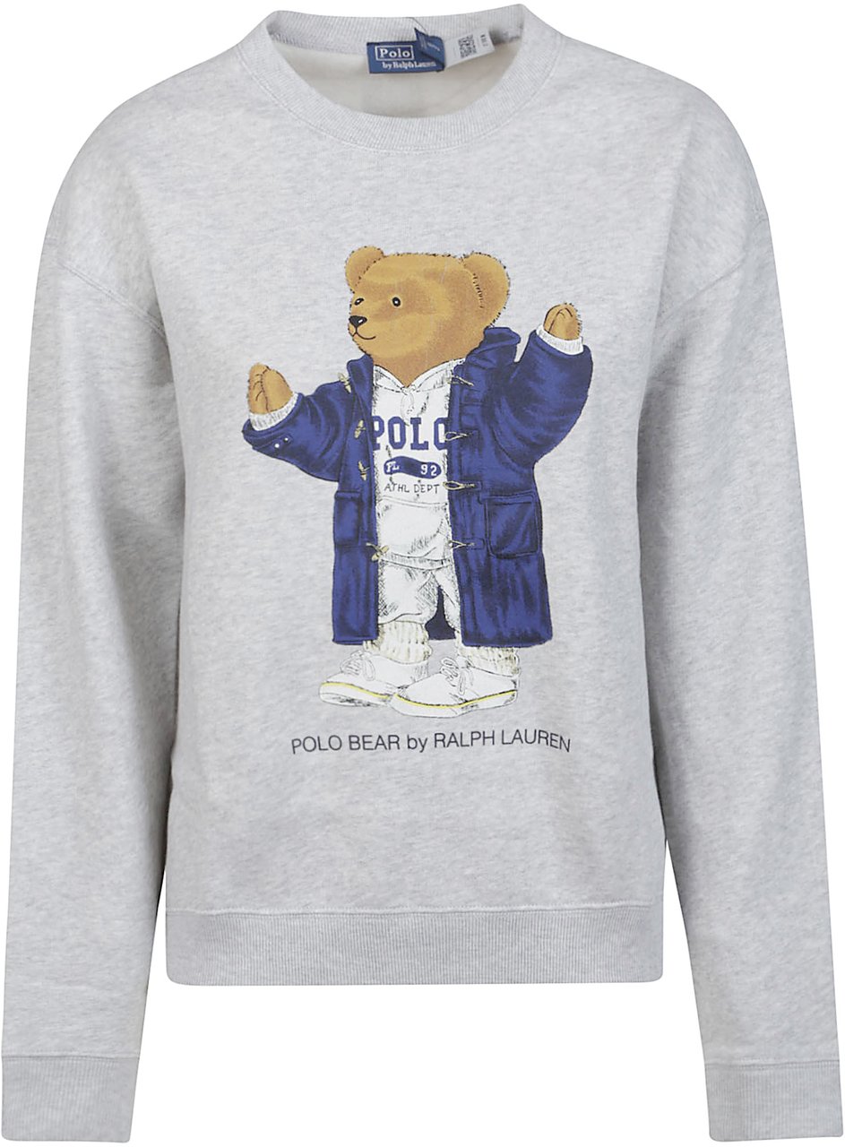 Ralph Lauren Bear Sweatshirt Grey Grijs