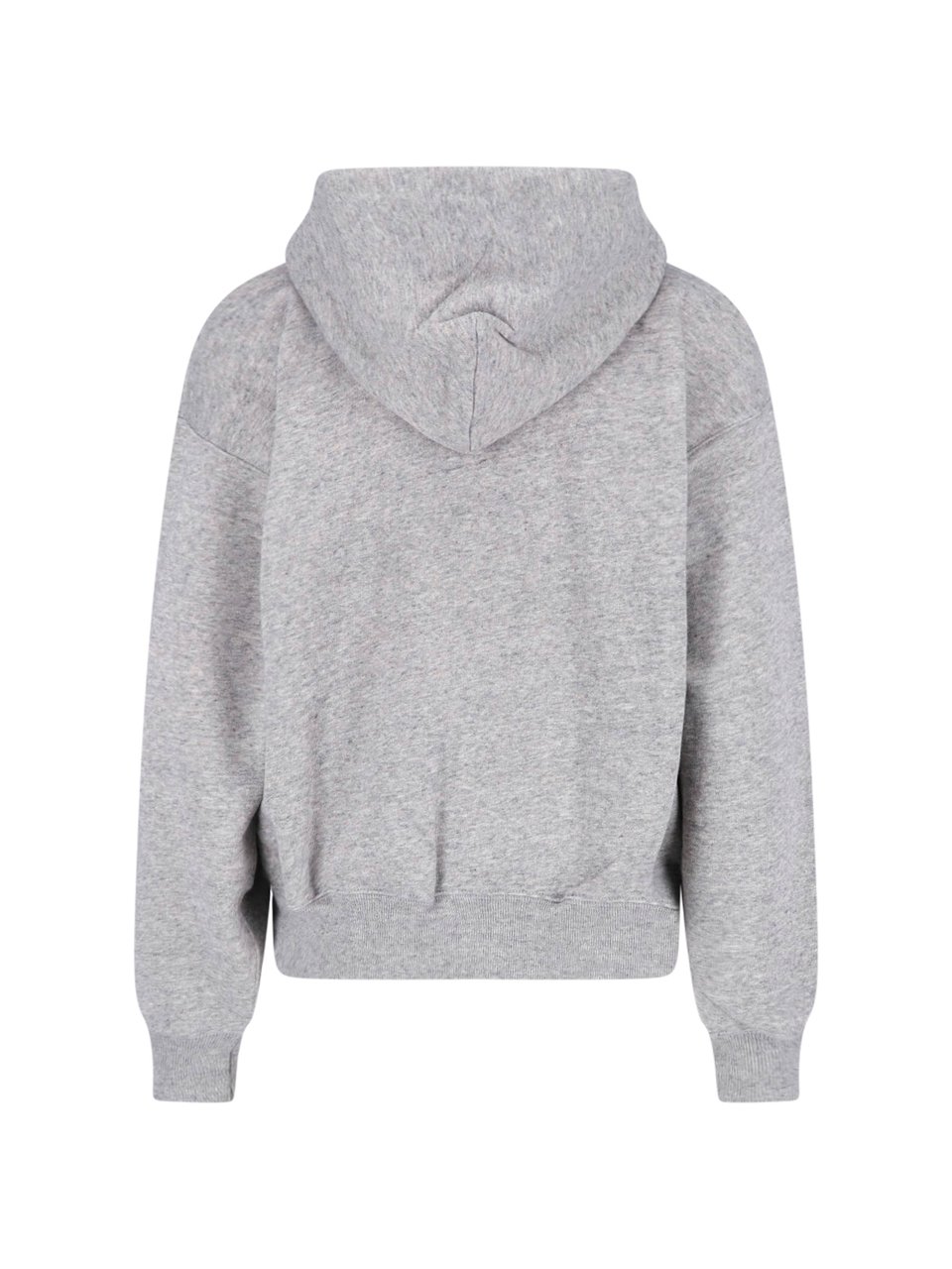 Ralph Lauren Grey Cropped Zip-Up Hoodie Logo Sweater Grijs