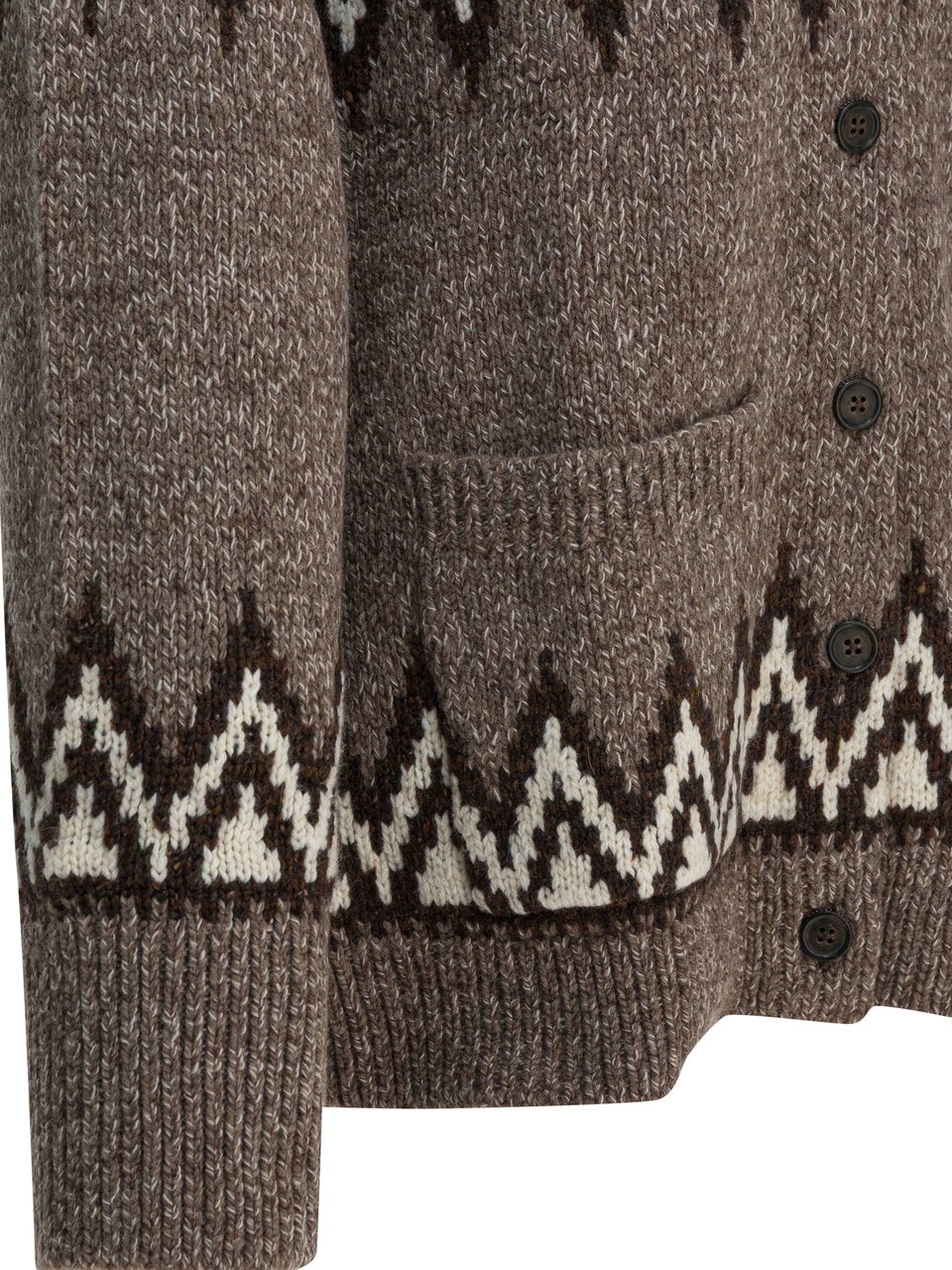 Ralph Lauren Wool blend "Fair Isle" cardigan Bruin