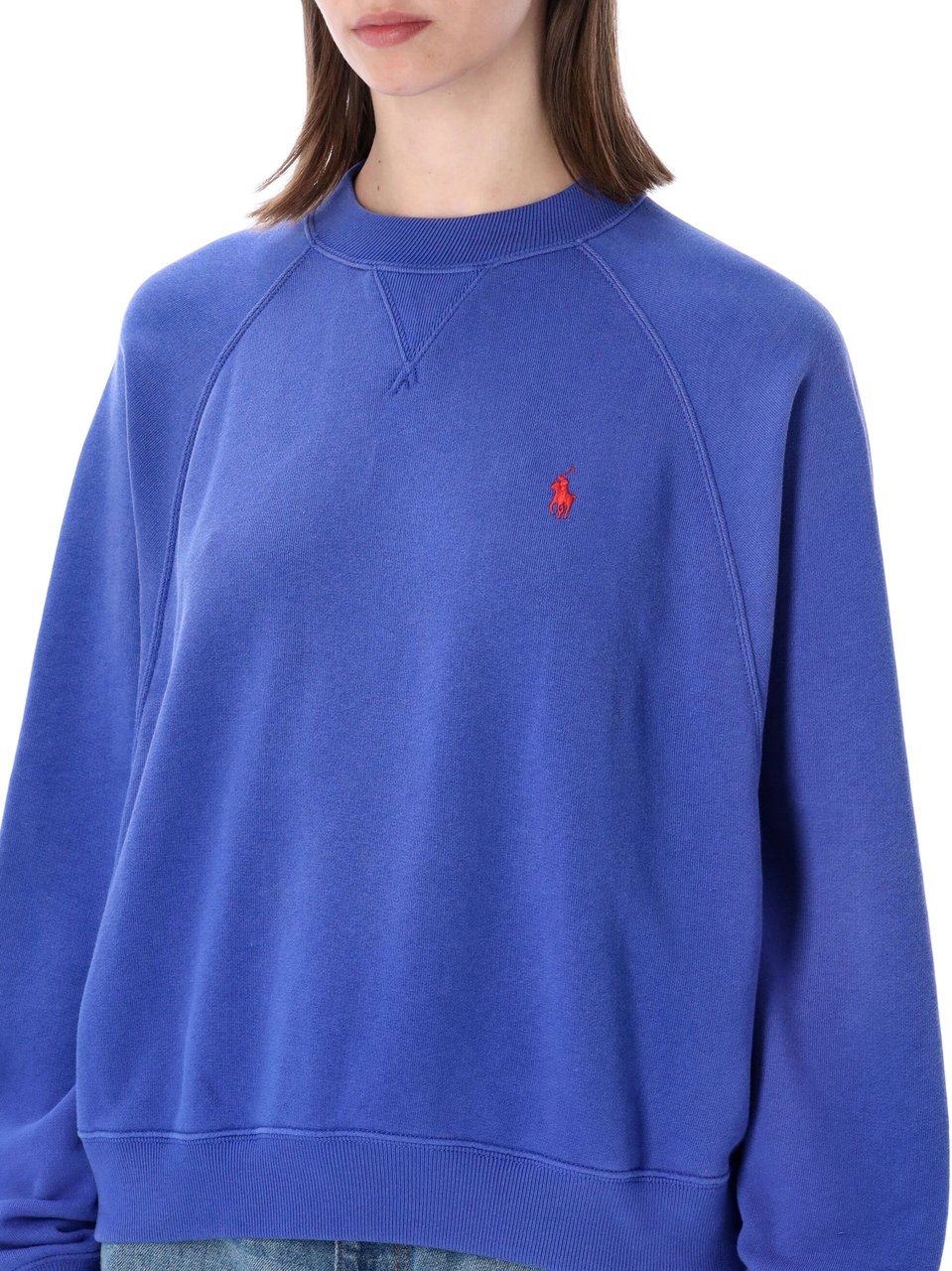 Ralph Lauren Crew Neck 90'S Gala Blue Blauw