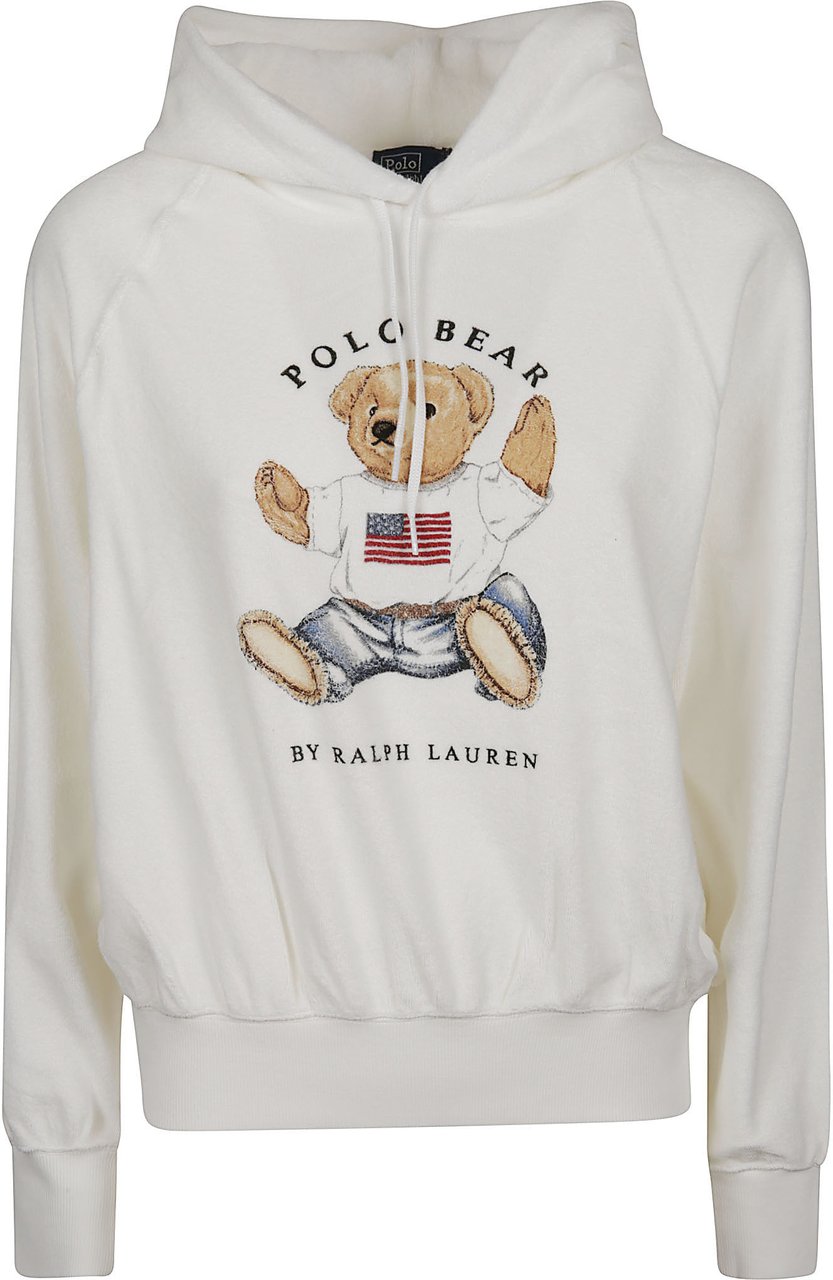 Ralph Lauren Hoodie Sweatshirt White Wit
