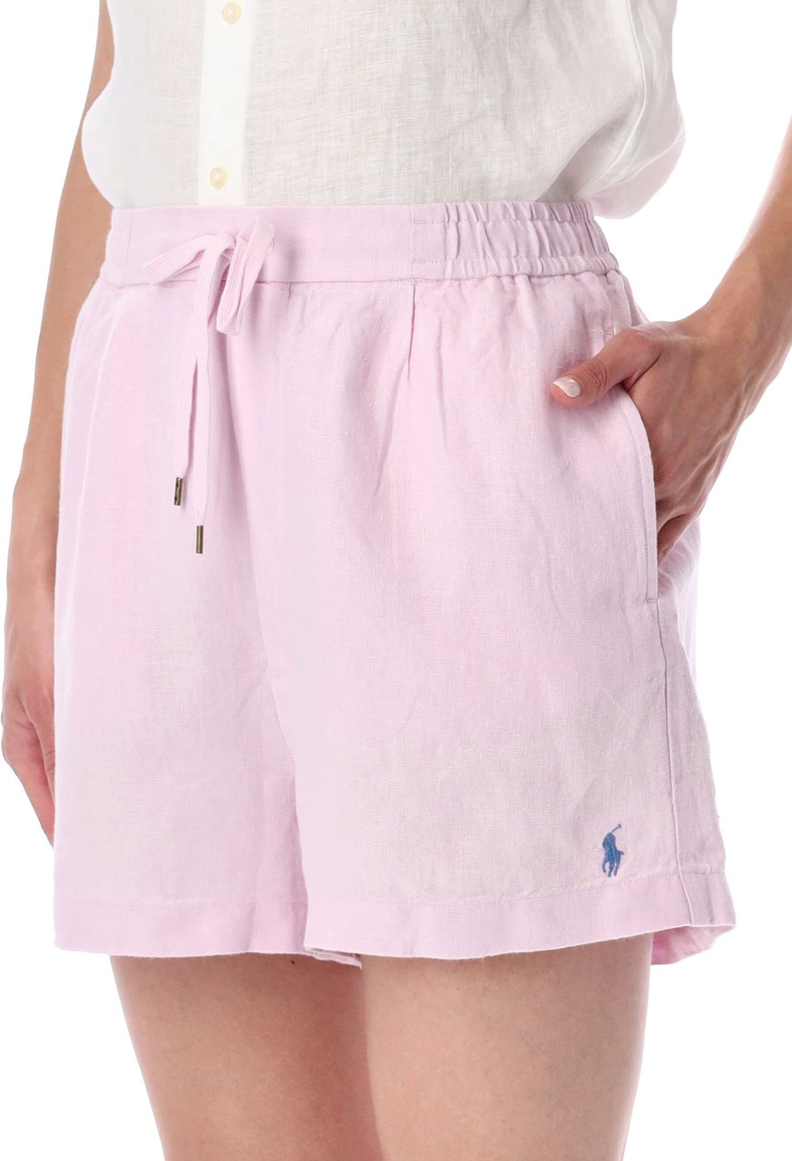 Ralph Lauren Linen Short Carmel Pink Roze