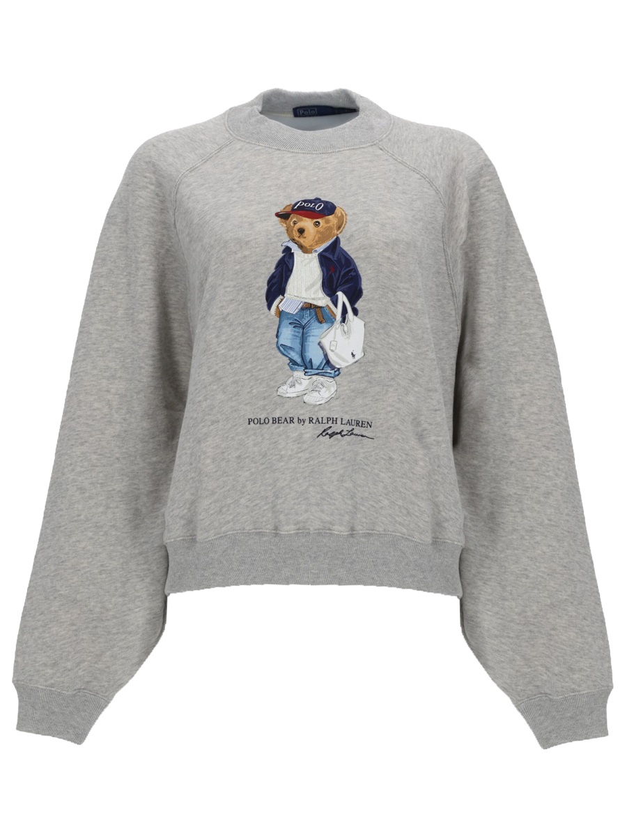 Ralph Lauren Regular Fit Whimsical Bear Sweatshirt Grijs