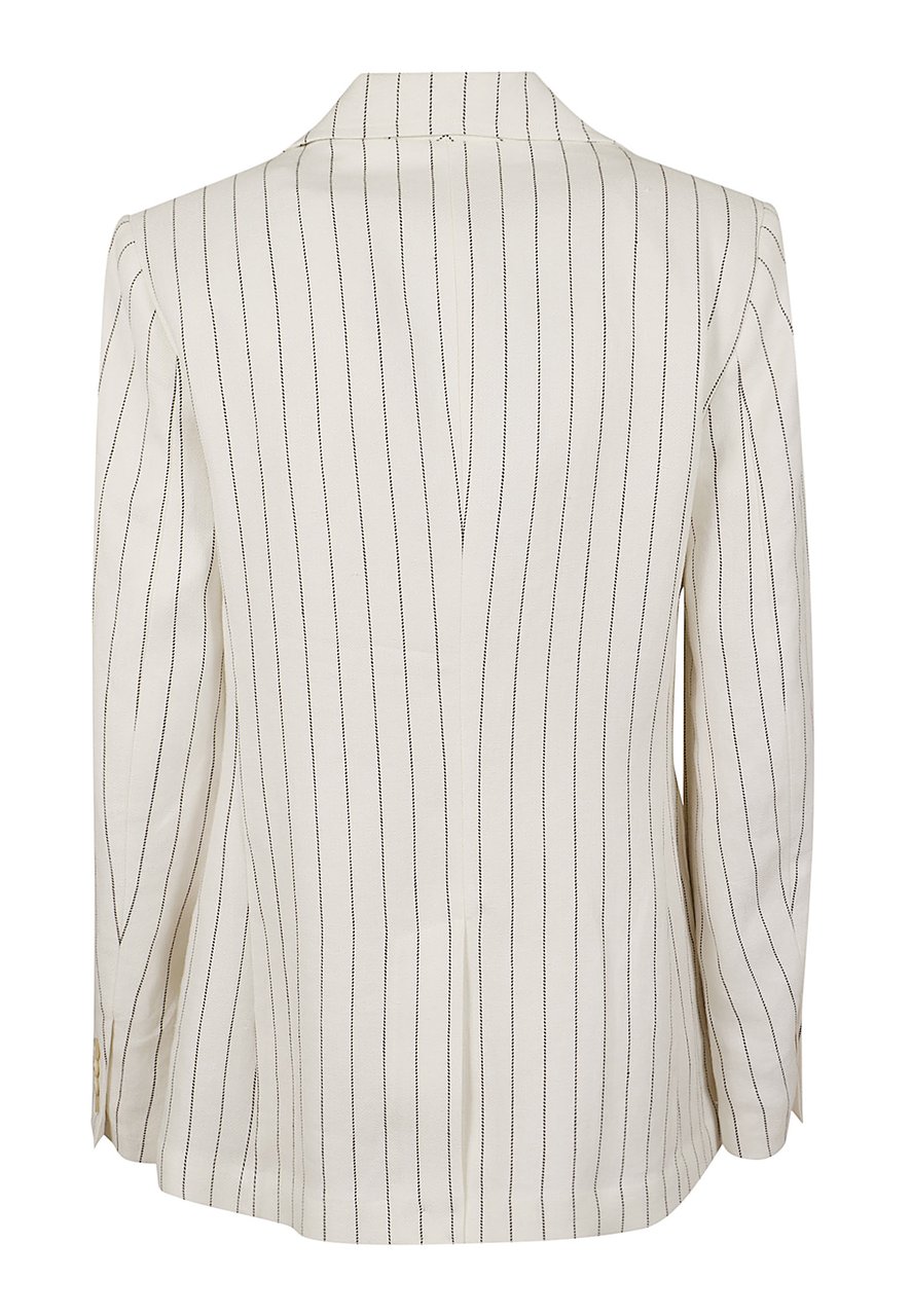 Ralph Lauren Ivy League Blazer in Textured Cream Hemp Neutraal