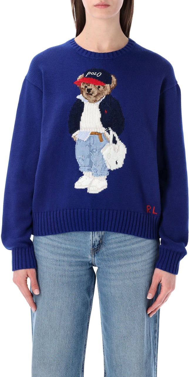 Ralph Lauren Polo Ralph Lauren cotton Polo Bear jumper Blauw