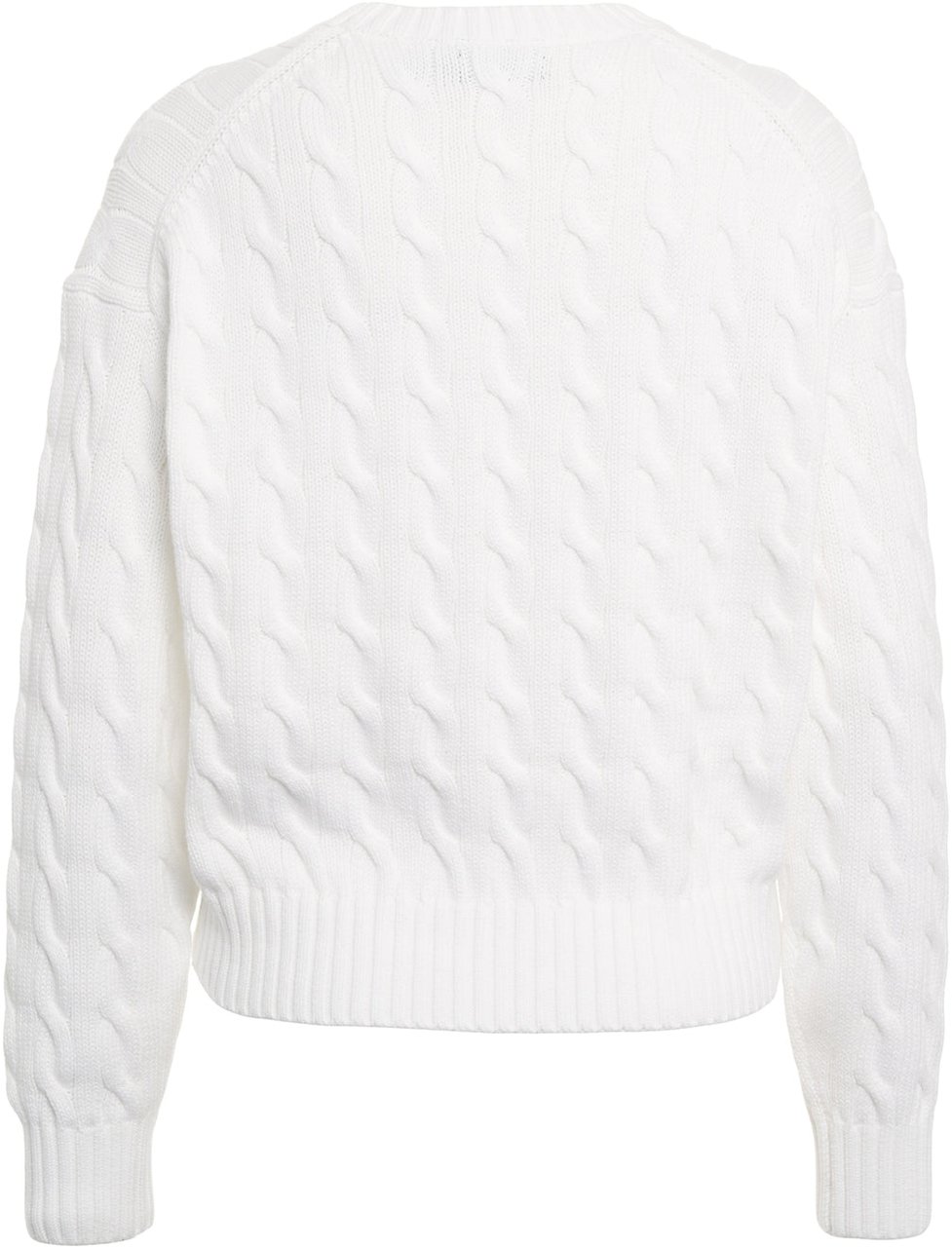 Ralph Lauren Cable knit sweater Wit