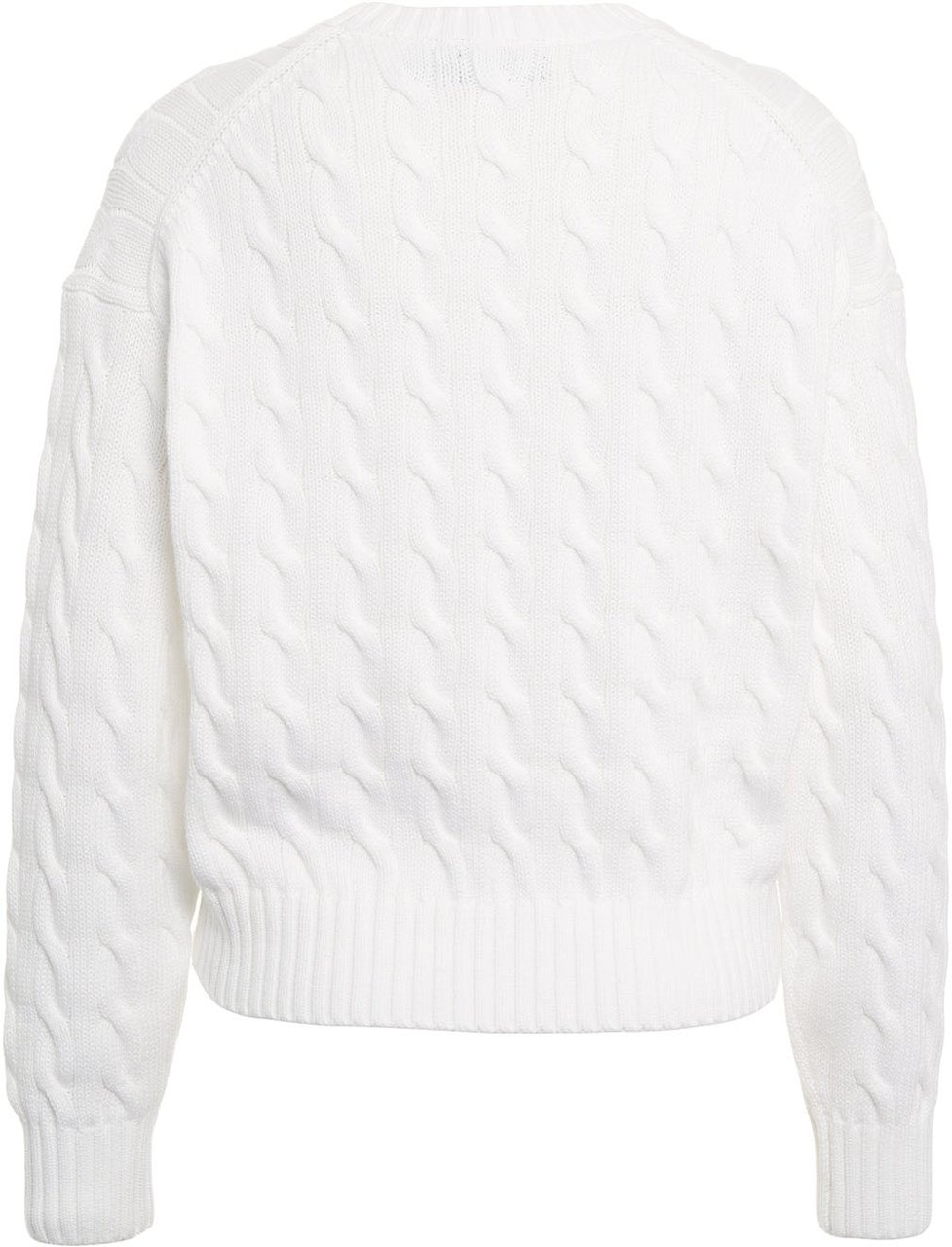 Ralph Lauren Cable knit sweater Wit