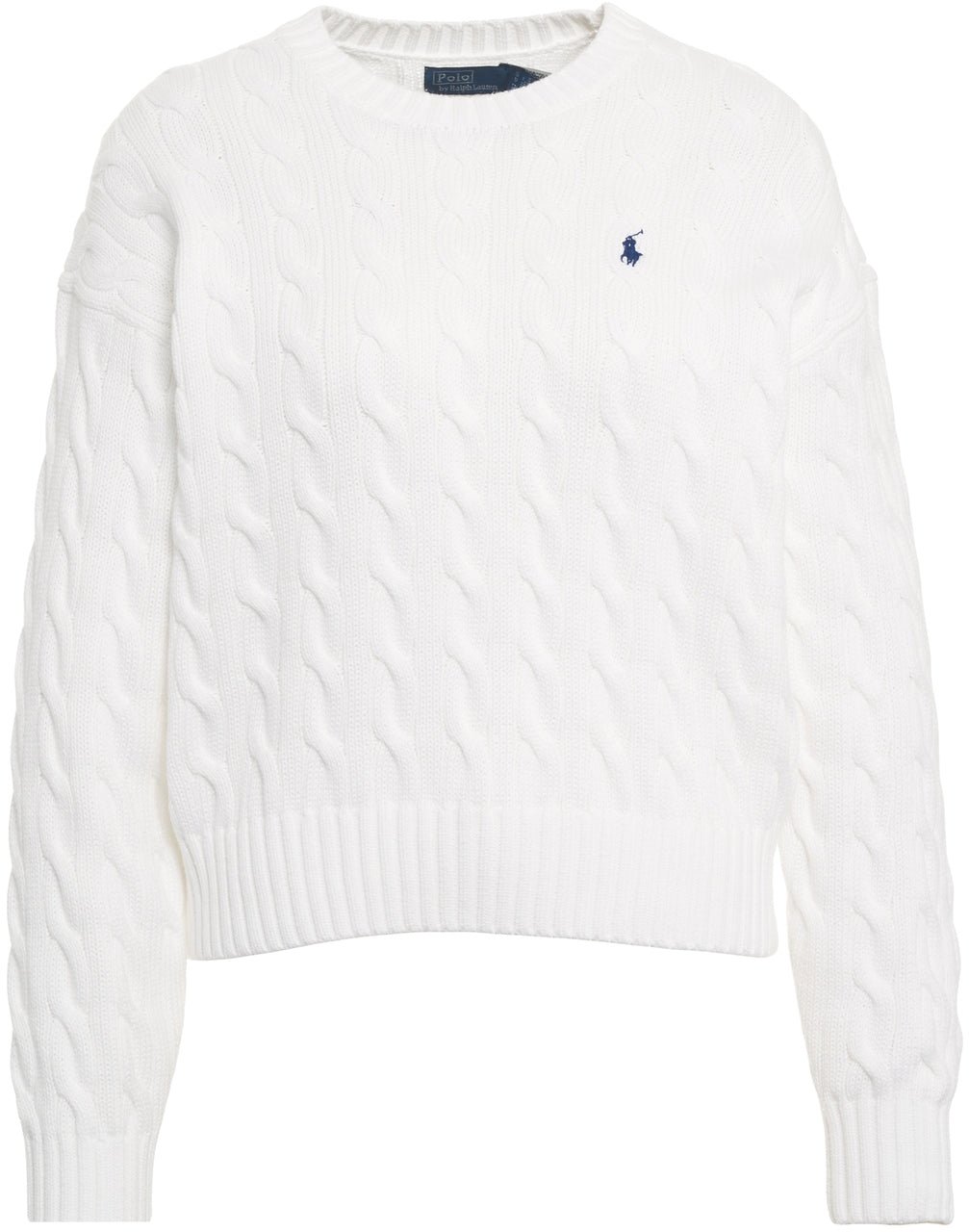 Ralph Lauren Cable knit sweater Wit