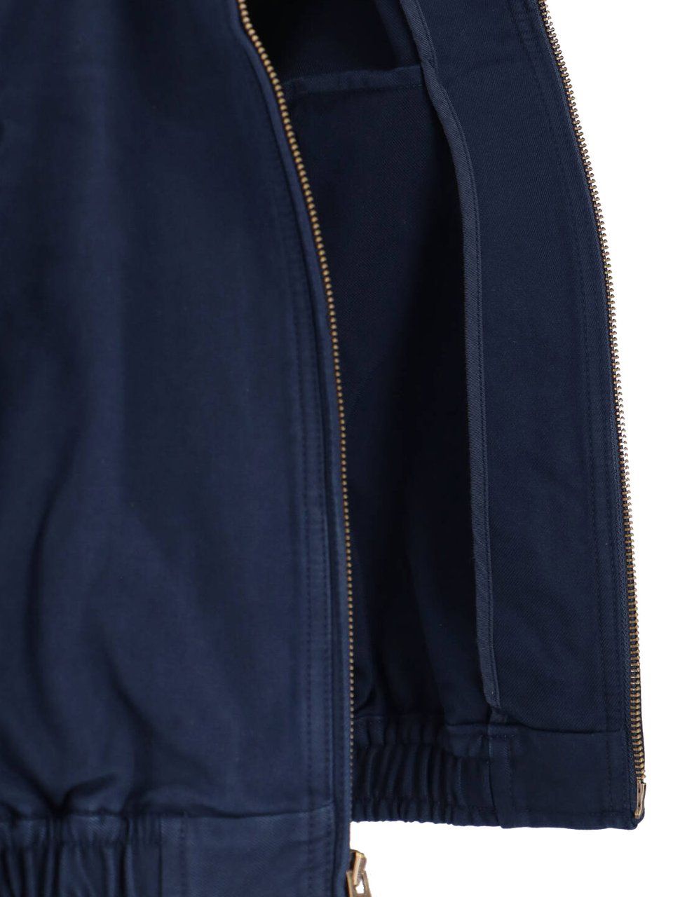 Ralph Lauren Blue Embroidered Cotton Zip Jacket Blauw