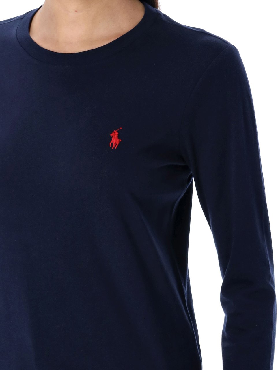 Ralph Lauren Classic Tshirt Ls Cruise Navy Blauw