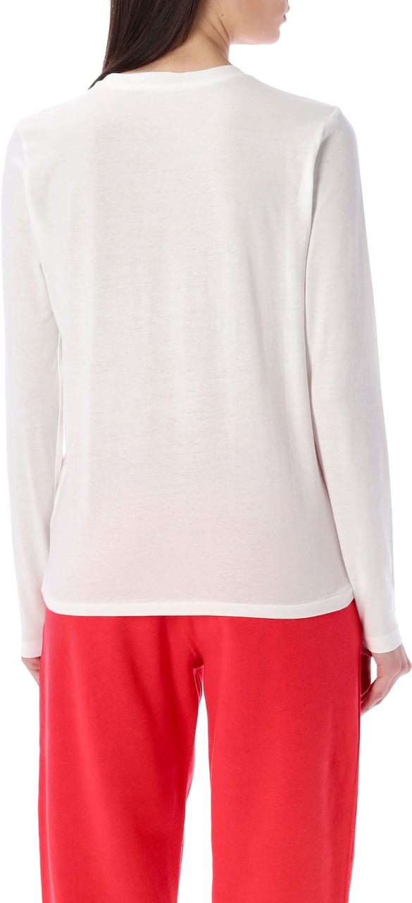 Ralph Lauren Classic Tshirt Ls Bianco Wit