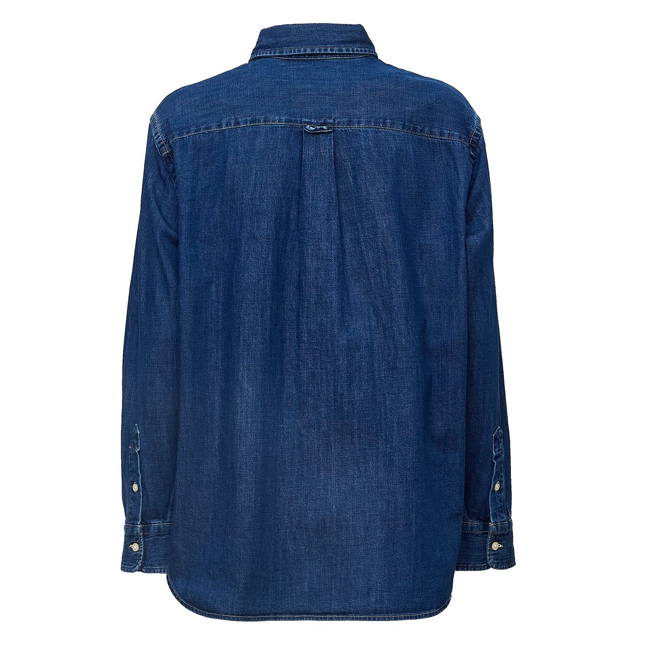 Ralph Lauren Cotton Denim Oversized Casual Shirt Groen