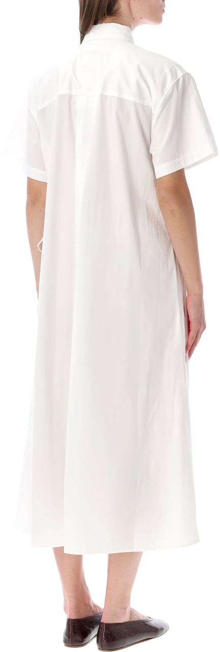 Ralph Lauren Shirt Long Dress String Bianco Wit