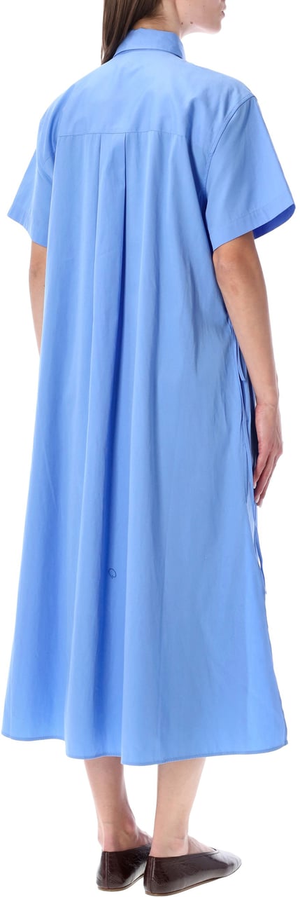 Ralph Lauren Shirt Long Dress String Clsc Blu Lichtblauw