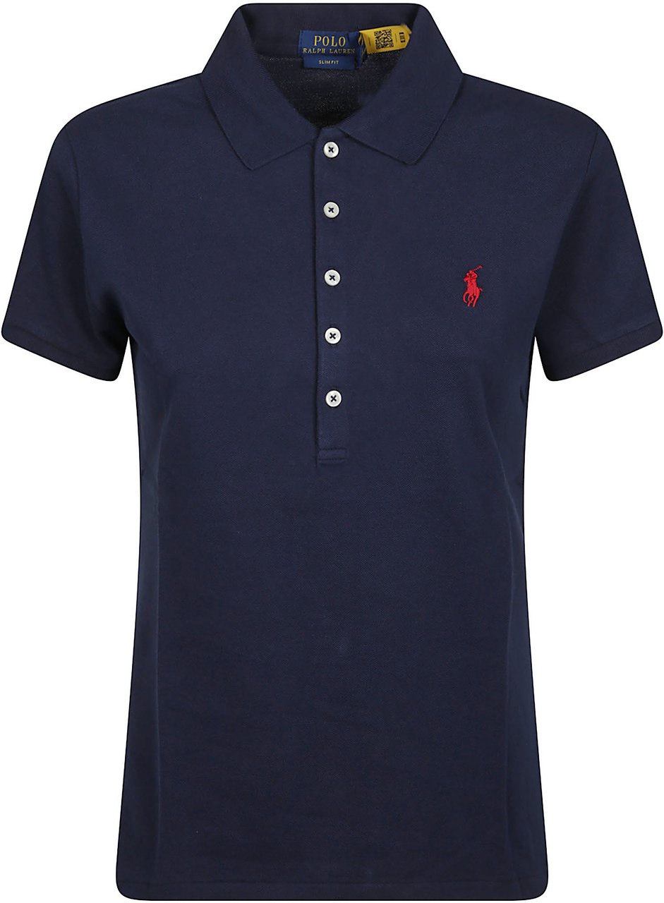 Ralph Lauren Slim Polo Shirt Blue Blauw