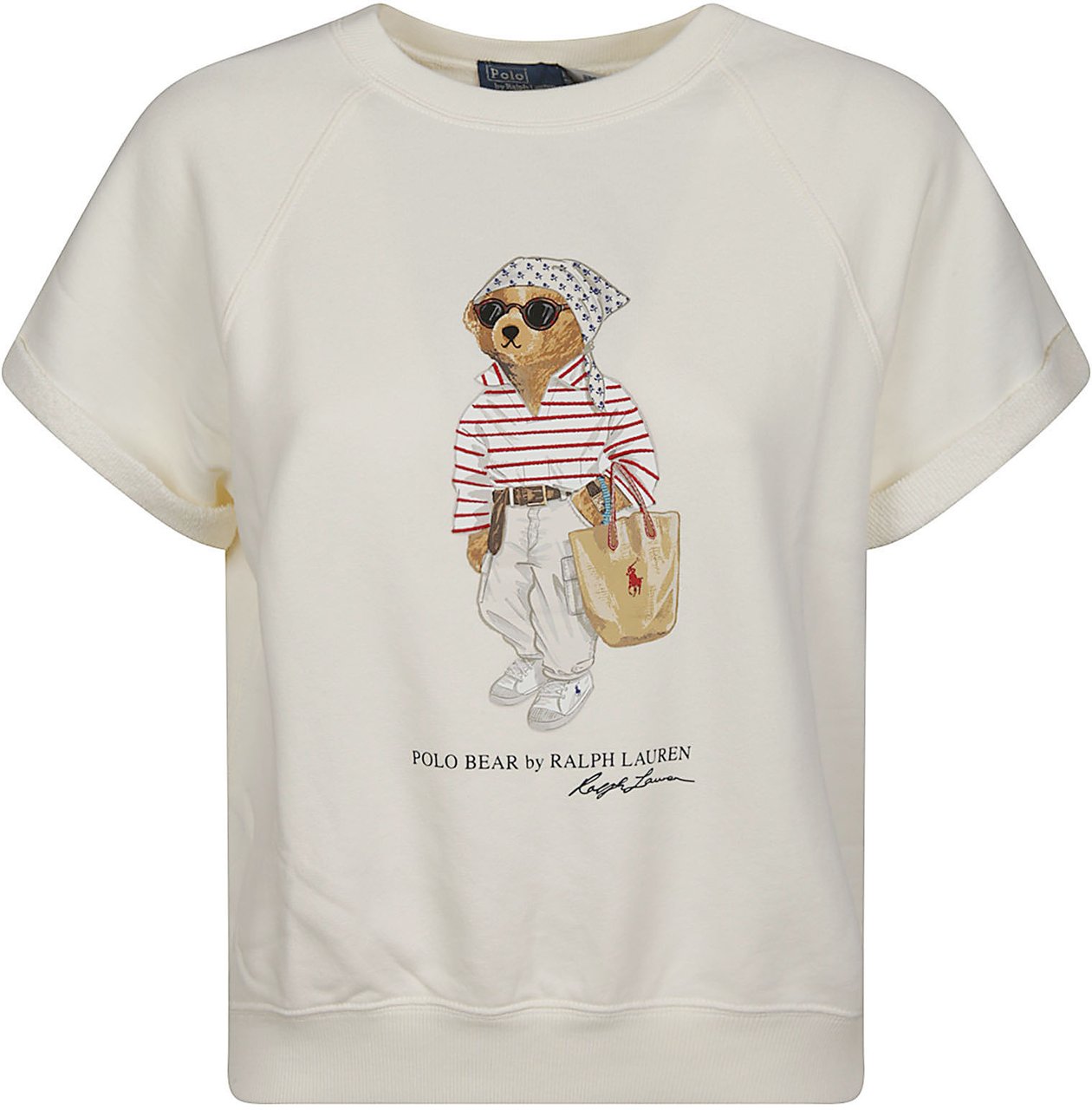 Ralph Lauren Bear Short Sleeve Sweatshirt White Wit