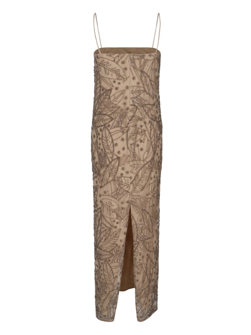 Ralph Lauren Beaded Net Dress – Brown Bruin