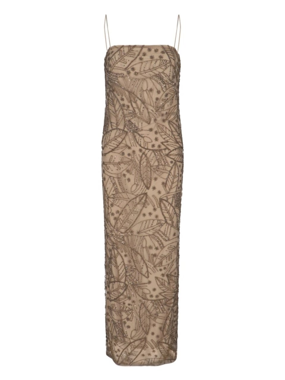 Ralph Lauren Beaded Net Dress – Brown Bruin