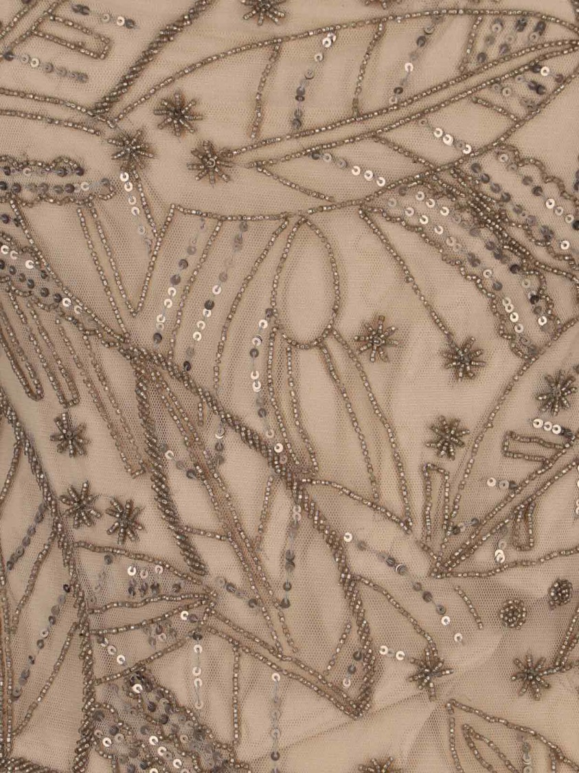 Ralph Lauren Beaded Net Dress – Brown Bruin