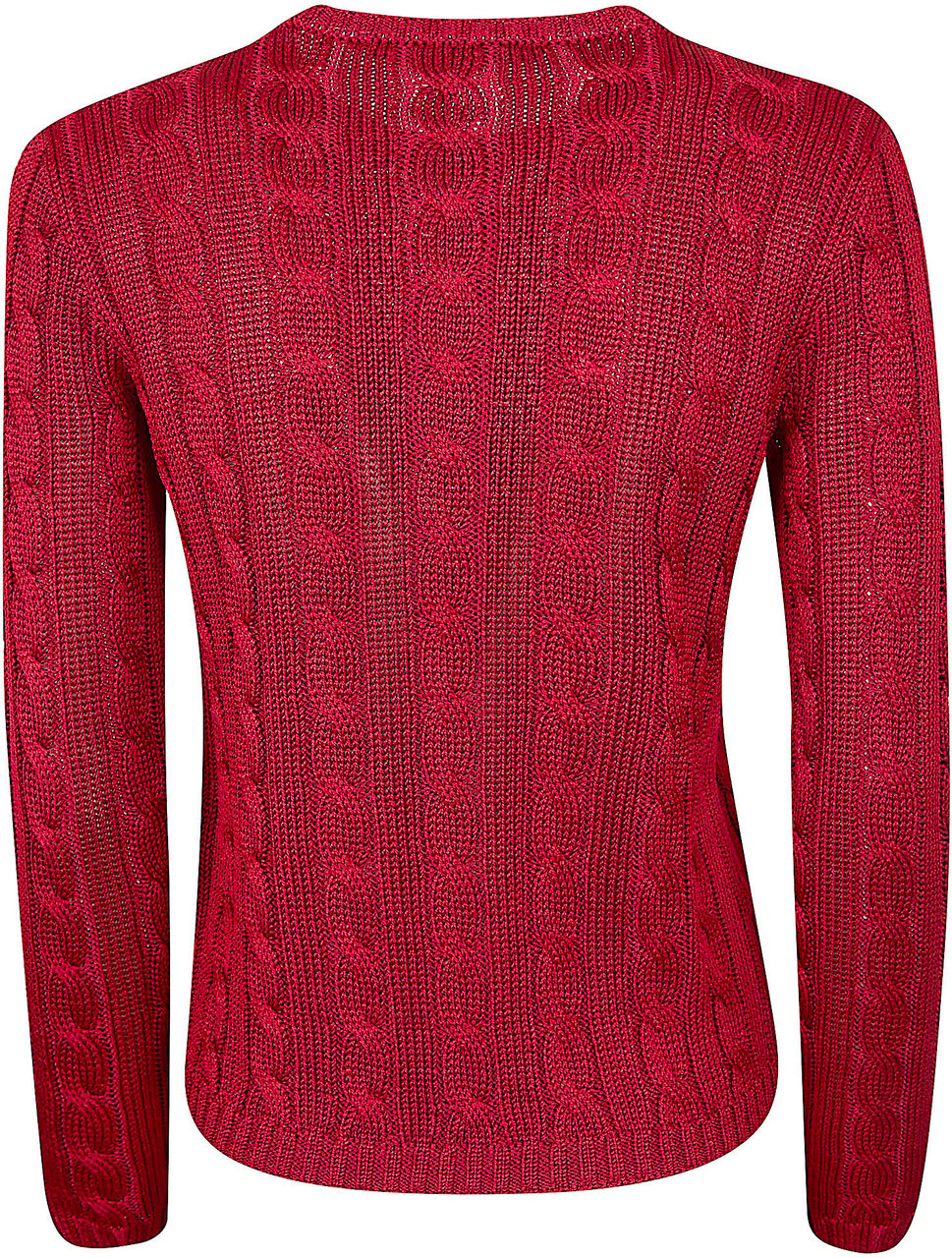RALPH LAUREN LS CN CABLE-LONG SLEEVE-PULLOVER Rood