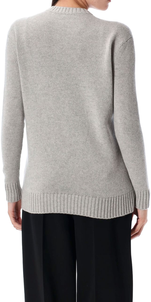 Ralph Lauren Knit Bear Pearl Grey Melange Lichtgrijs