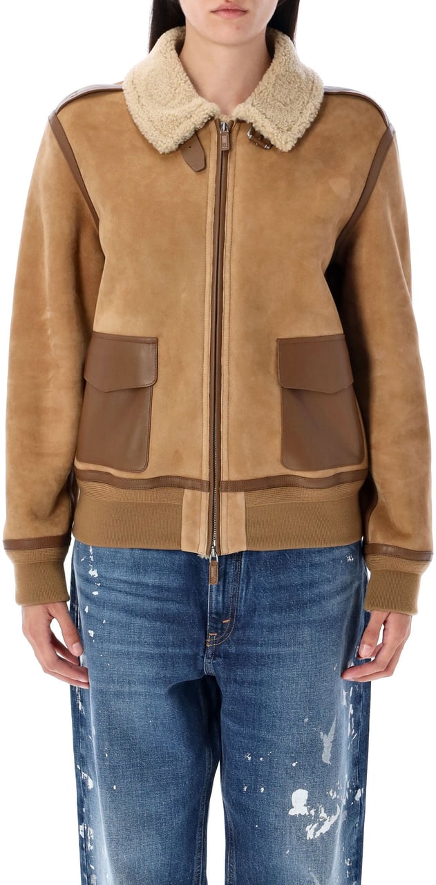 Ralph Lauren Morrison Shearling Honey Cream Beige