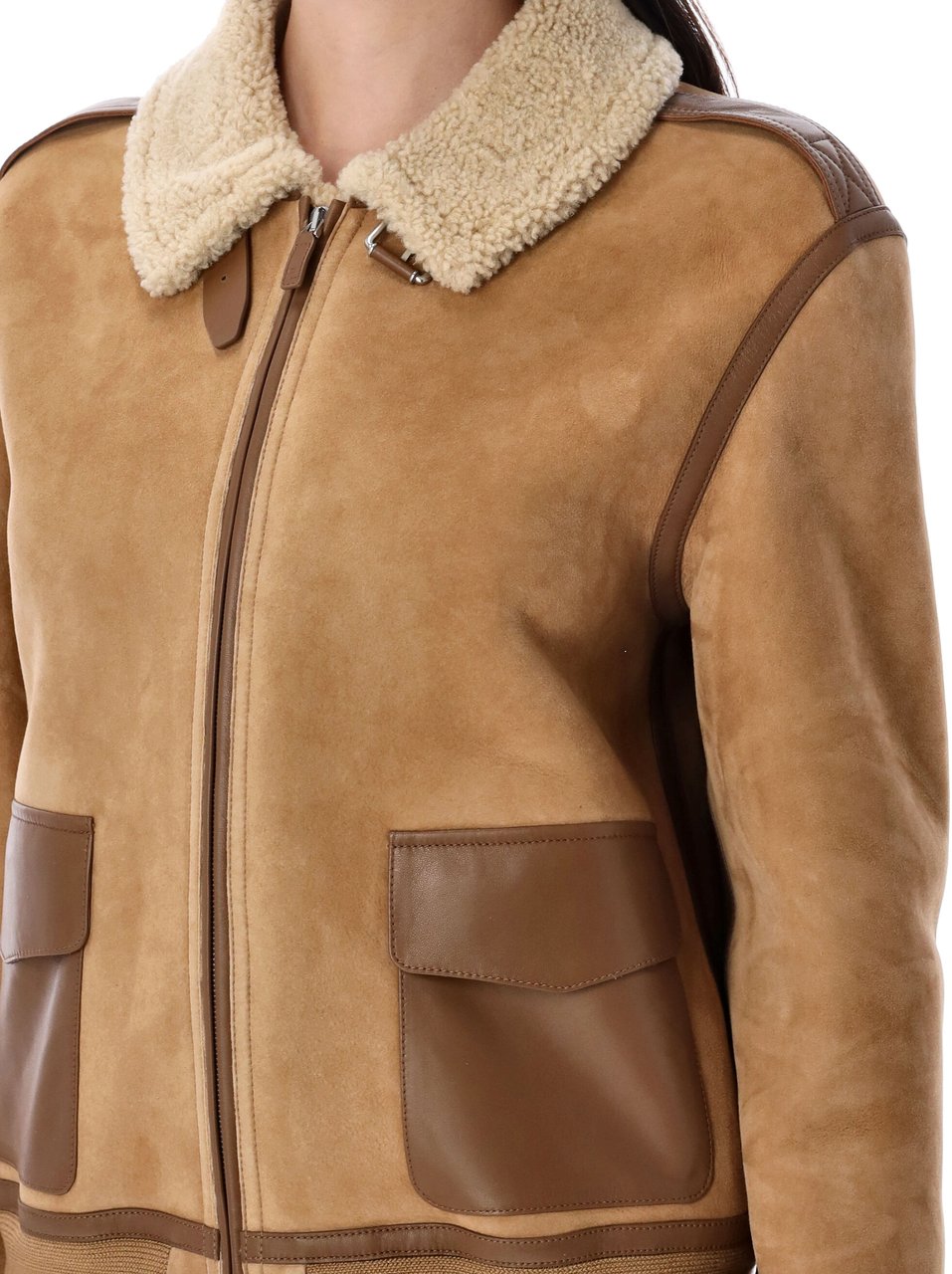 Ralph Lauren Morrison Shearling Honey Cream Beige