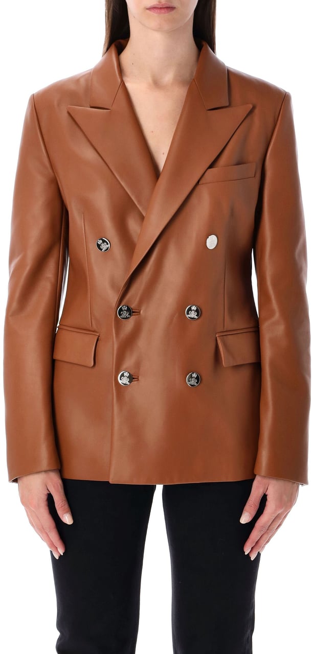 Ralph Lauren Camdem Blazer Nappa Light Toffe Bruin