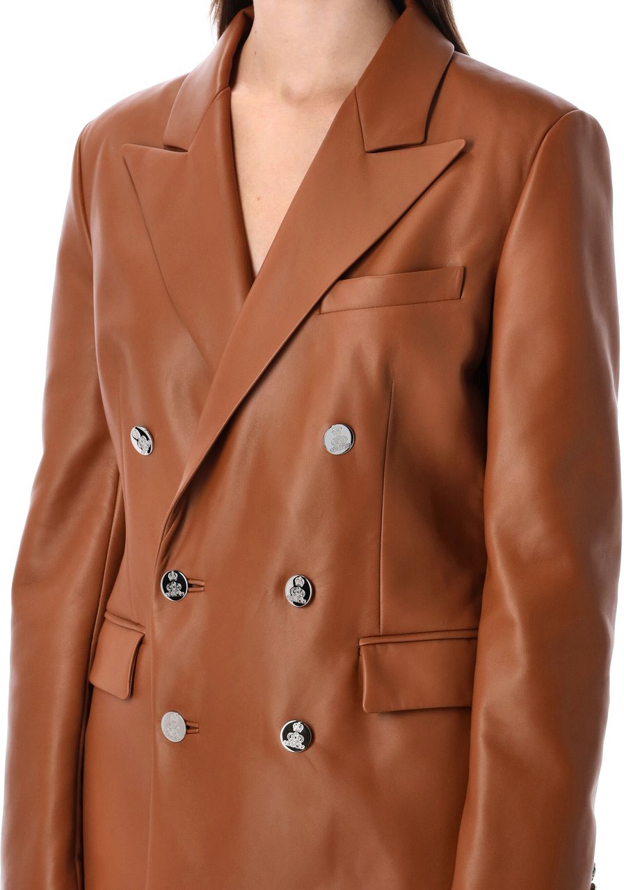 Ralph Lauren Camdem Blazer Nappa Light Toffe Bruin