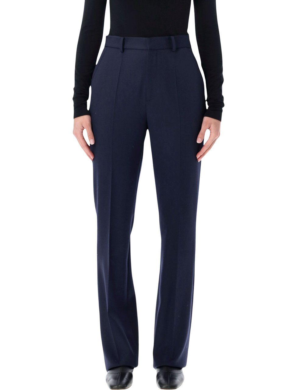 Ralph Lauren Wrigley Flared Grain De Poudre Pants Blauw