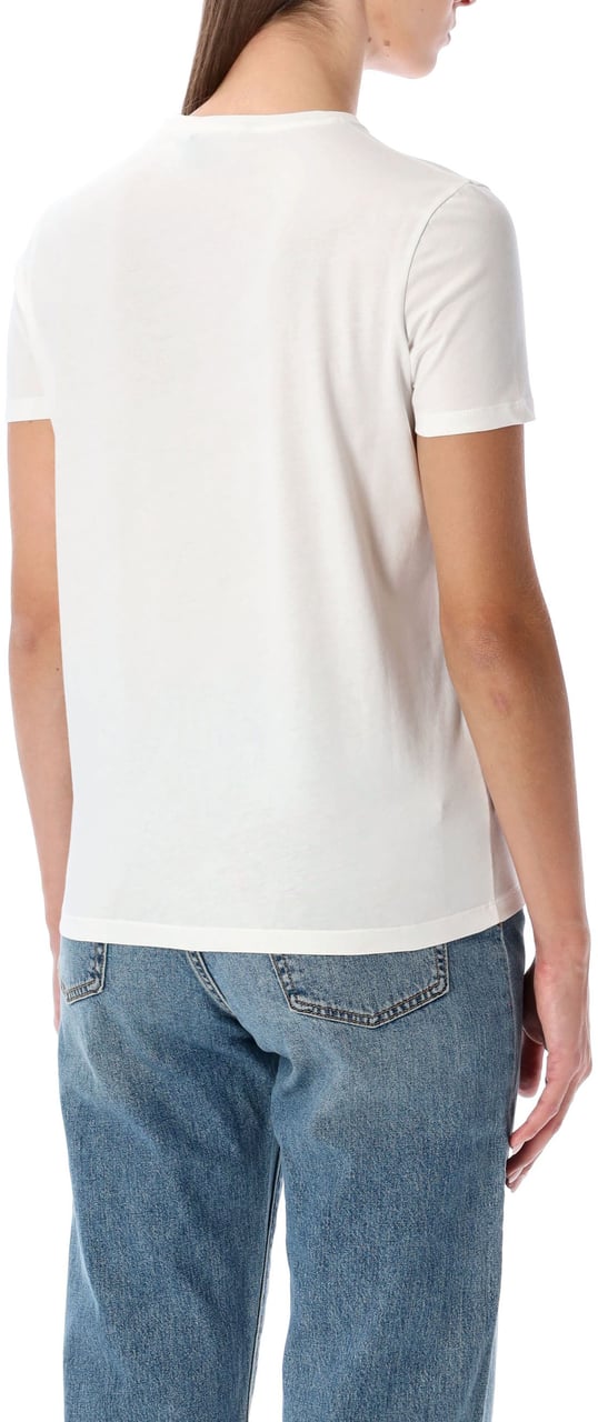 Ralph Lauren Tshirt Bear Bianco Wit