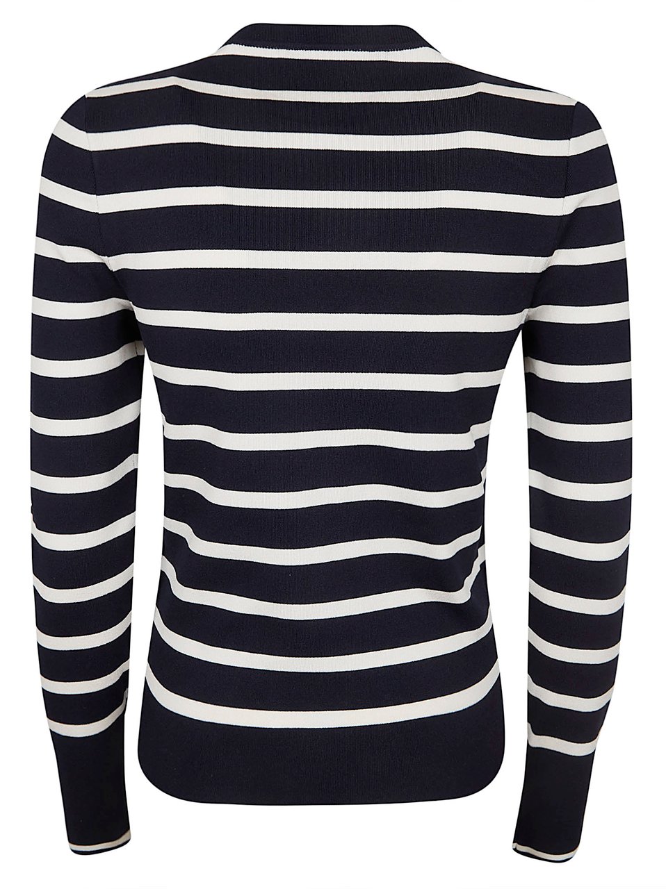 Ralph Lauren Slim-Fit Striped Silk Blend Pullover Zwart