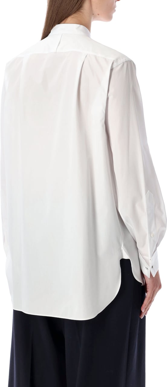 Ralph Lauren Oversized Smoking Shirt Bianco Wit
