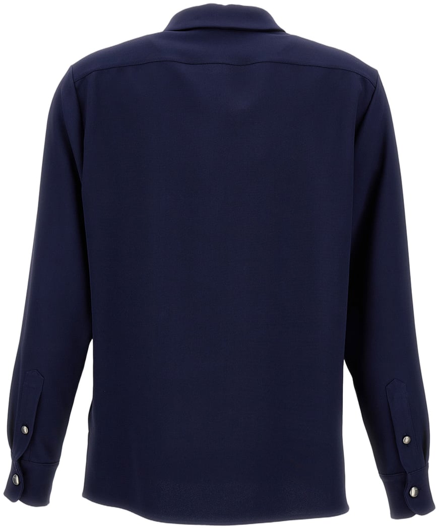 Ralph Lauren Long Sleeve-Button Front Shirt Blauw