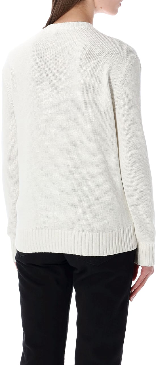 Ralph Lauren Sweater Bear Bianco Wit