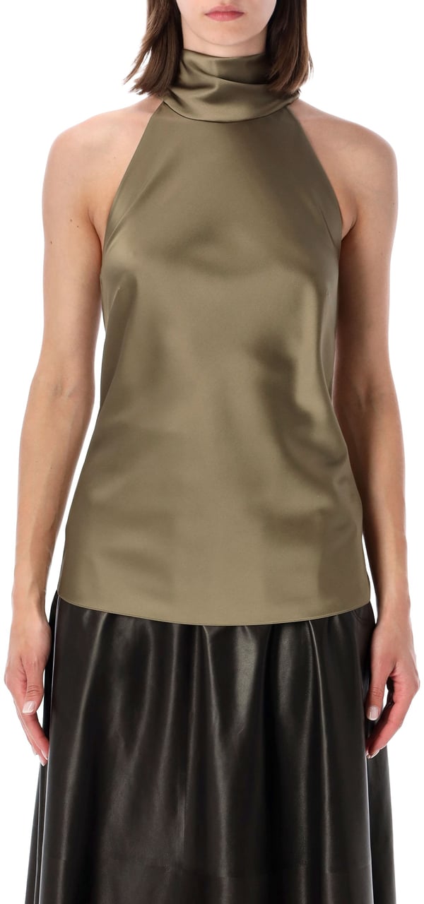 Ralph Lauren Chilton Sleeveless Blouse Cypress Lime