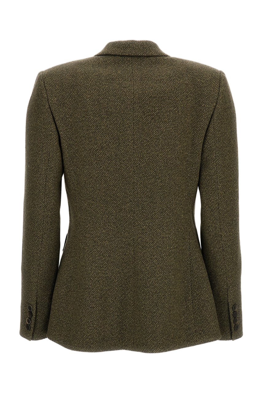 Ralph Lauren Green Parker Broken-Twill Blazer Groen
