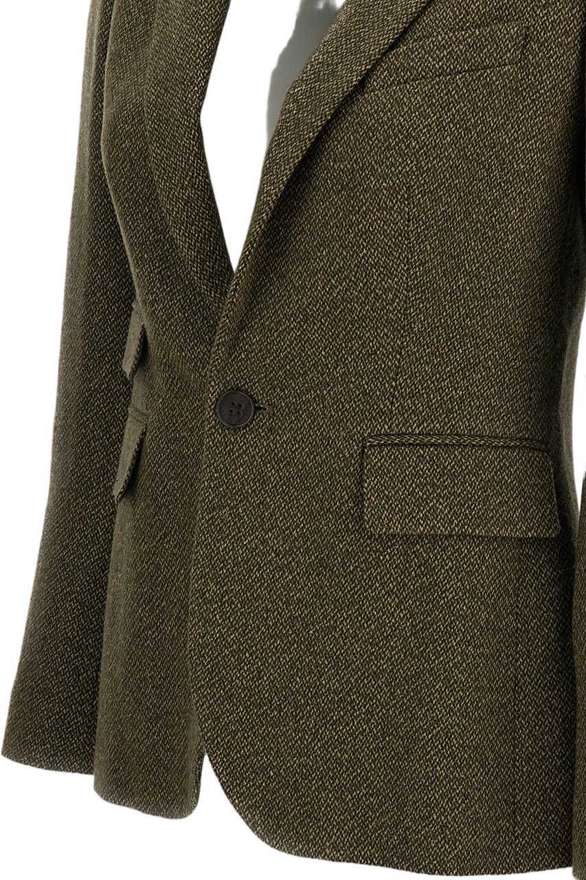 Ralph Lauren Green Parker Broken-Twill Blazer Groen