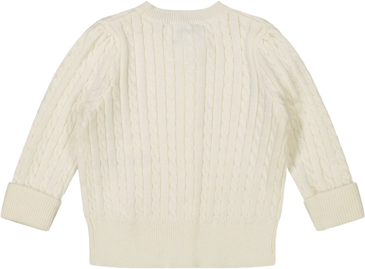 Ralph Lauren Ralph Lauren Baby Meisjes Vest In Off White Wit