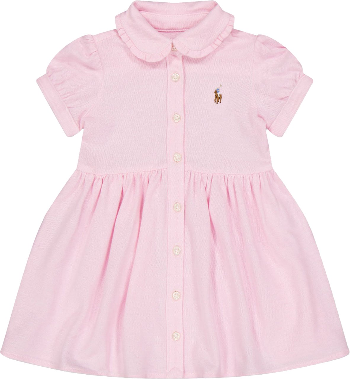 Ralph Lauren Baby Meisjes Jurk In Licht Roze Roze