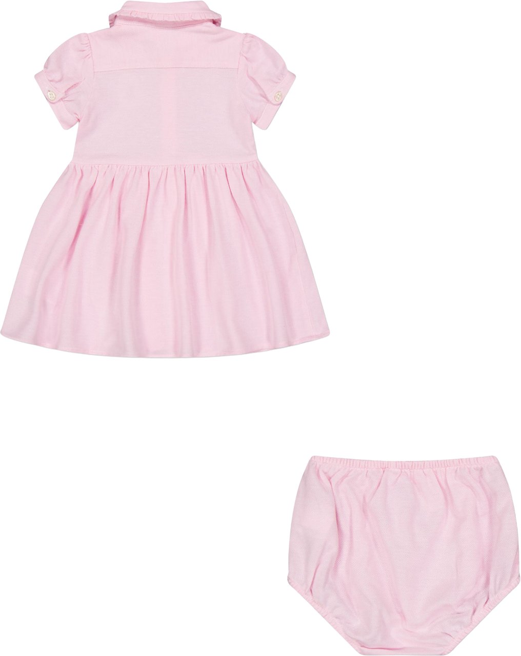 Ralph Lauren Baby Meisjes Jurk In Licht Roze Roze