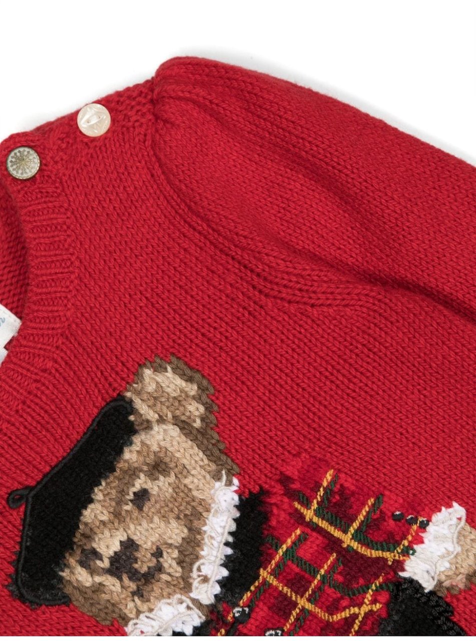 Ralph Lauren seasonalbear sweater red Rood